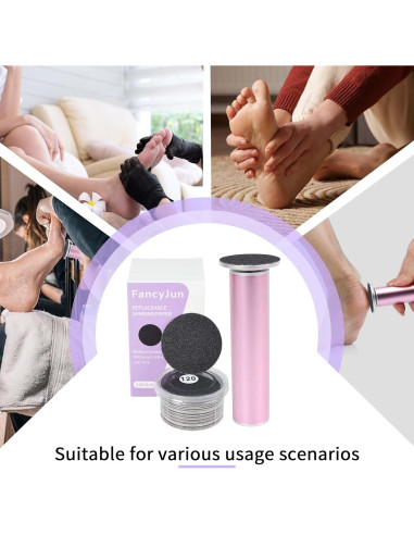 120 Discos de Lija Grano 120 para Removedores de Callos FancyJun