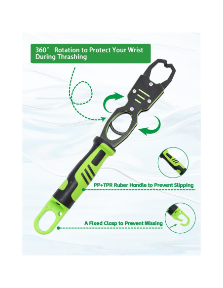 Agarrador de Labios de Pescado Tanzoii 31.5 cm Resistente al Agua Salada