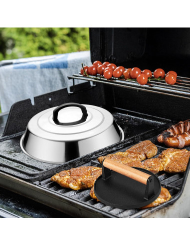 Domo Derretido y Prensa de Hierro Fundido Leonyo 30 cm