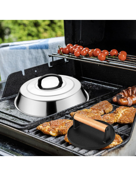 Domo Derretido y Prensa de Hierro Fundido Leonyo 30 cm