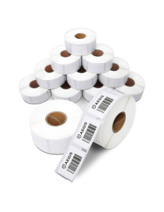 Etiquetas Térmicas Directas Aegis Adhesives 2.54x3.81 cm - 12 Rollos