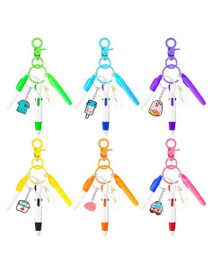 Set de 6 Bolígrafos y Llavero de Enfermería Demonwer