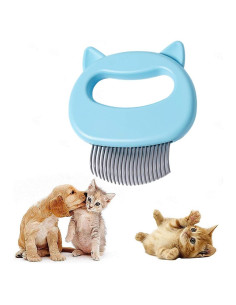 Peine para Gato Ameliade 2-en-1 Azul - Masaje y Deshedding