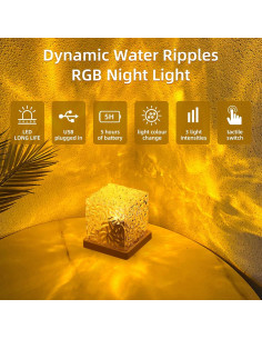 Proyector de Luz de Olas LED 16 Colores con Control Remoto 2