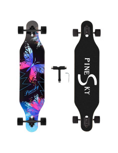Longboard Completo 41" PINESKY 8 Capas Arce Natural Cruiser