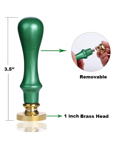 Kit de Sello de Cera Inicial Elegante WUERLIN S, 2 Piezas