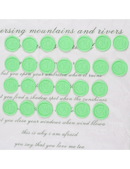 Kit de Sello de Cera Inicial Elegante WUERLIN S, 2 Piezas