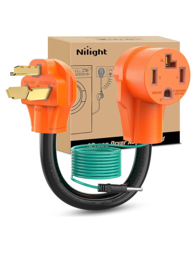 Adaptador de Secadora Nilight 30A 3 Patas a 4 Patas 125V