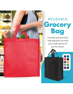 Bolsas de Compras Reutilizables Simply Green 10 Piezas 35.6x41.9cm 2