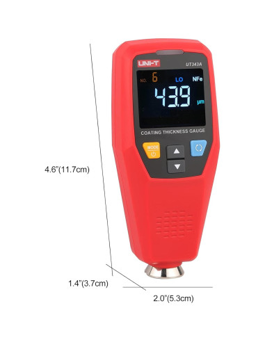Medidor de Espesor de Pintura UNI-T UT343A 0-1750um EBTN