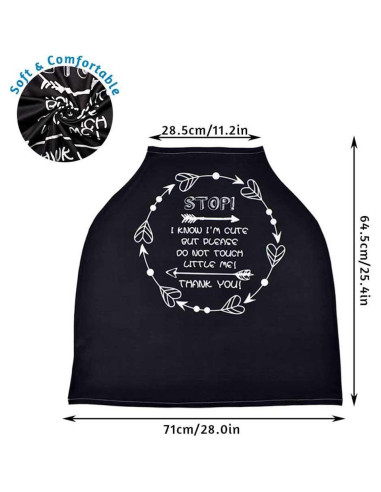 Funda de Asiento de Coche para Bebés TNF - Negra, Multiusos