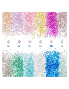 PH PandaHall 8640 Perlas de Resina Redondas 12 Colores 3 mm