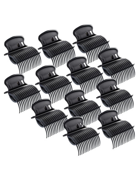 Pinzas de Rizador de Cabello Syhood - 12 Piezas Negras Pinzas de Rizador de Cabello Syhood - 12 Piezas Negras