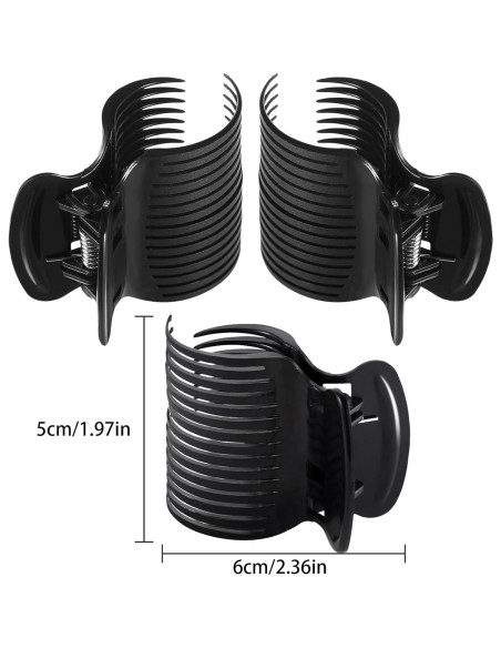 Pinzas de Rizador de Cabello Syhood - 12 Piezas Negras Pinzas de Rizador de Cabello Syhood - 12 Piezas Negras