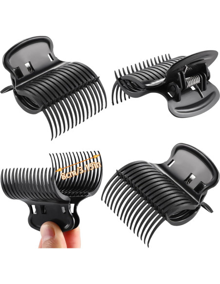 Pinzas de Rizador de Cabello Syhood - 12 Piezas Negras Pinzas de Rizador de Cabello Syhood - 12 Piezas Negras