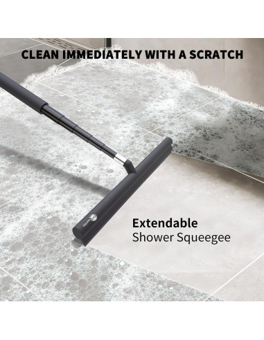 Raspador de Ducha Retráctil Quanmin 30.48 cm Antideslizante