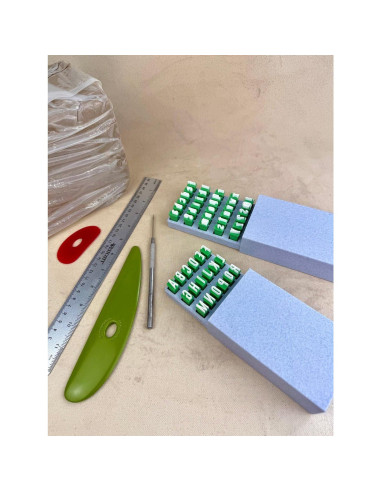 Conjunto de Sellos de Alfabeto para Cerámica Ccclsme - Letras y Números