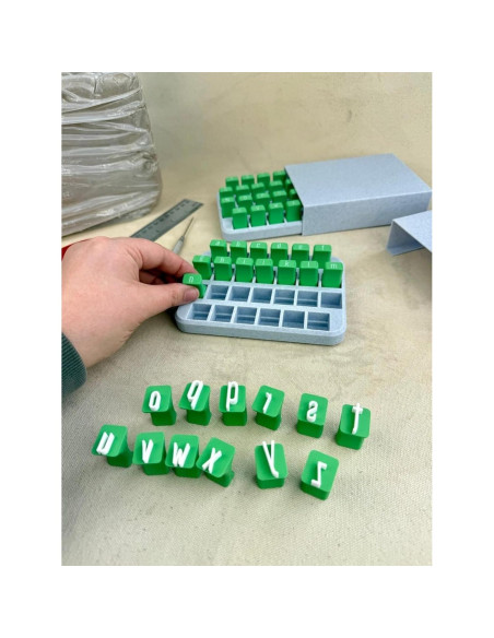 Conjunto de Sellos de Alfabeto para Cerámica Ccclsme - Letras y Números Conjunto de Sellos de Alfabeto para Cerámica Ccclsme - Letras y Números