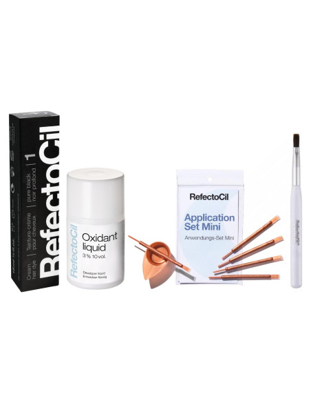 Kit de Tinte para Cabello RefectoCil Negro 181g