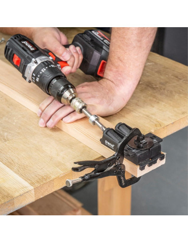 Abrazadera Ajustable Trend Pocket Hole Jig 35mm Compacta