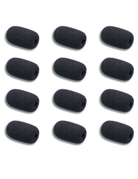 12 Filtros de Espuma para Micrófono de Auriculares Kicada 5mm