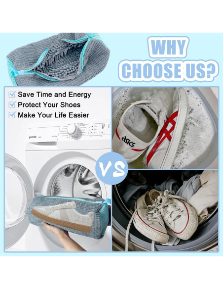 Bolsa de Lavado de Zapatos CNEYSID XXL - 2 Pcs Microfibra Bolsa de Lavado de Zapatos CNEYSID XXL - 2 Pcs Microfibra