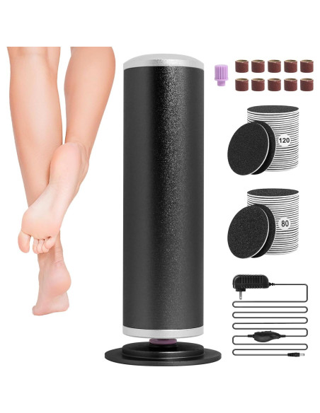 Lima Eléctrica para Pies AJPQCE con 60 Discos y 5 Brocas