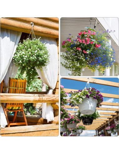 Ganchos de Tornillo RELBRO 50 Pcs Acero Negro 4.6 cm