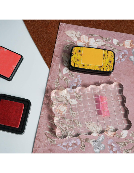 Bloque de Sello Acrílico Transparente Sanfurney 10x15cm 15mm