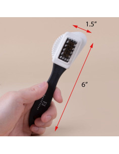 Cepillo Limpiador Suede y Nubuck FootFitter 4 en 1 - Hecho en Alemania 2