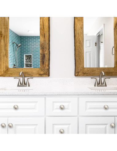 Perillas Redondas de Zinc Niquelado Ravinte para Gabinetes