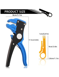 Desforrador de Cables Quick Strip CKLJTL 2 en 1 Automático Azul 2