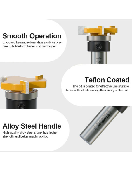 Cortador de Ranura Fivepears 3.18 cm Diámetro 0.64 cm Longitud