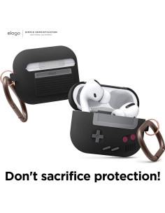 Estuche de Silicona elago AW5 para AirPods Pro - Negro 2