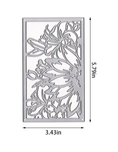 Troqueles de fondo de flores ABTOLS para tarjetas y scrapbooking 2
