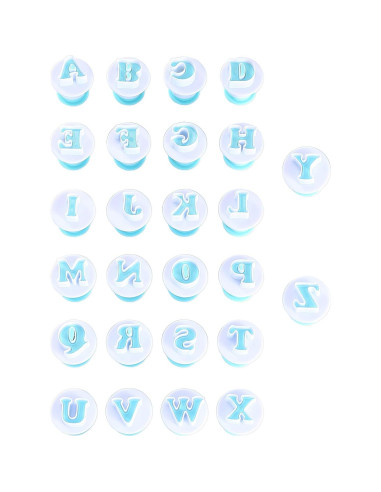 Cortadores de Letras y Números de Fondant Nuoda - 3 Juegos