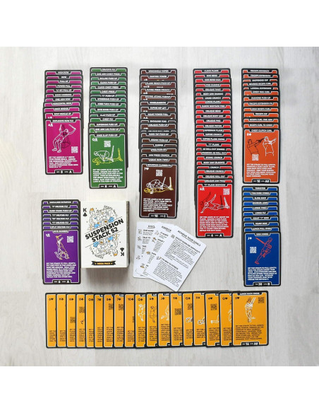 Tarjetas de Ejercicio de Suspensión Stack 52 - Mega Pack 119 Ejercicios
