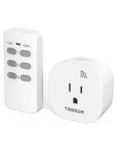 Enchufe de Control Remoto TESSAN 15A 1875W Blanco