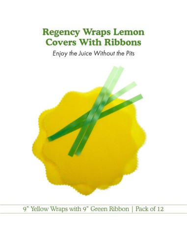 Envolturas de Limón Regency con Cinta - 12 Unidades Amarillo