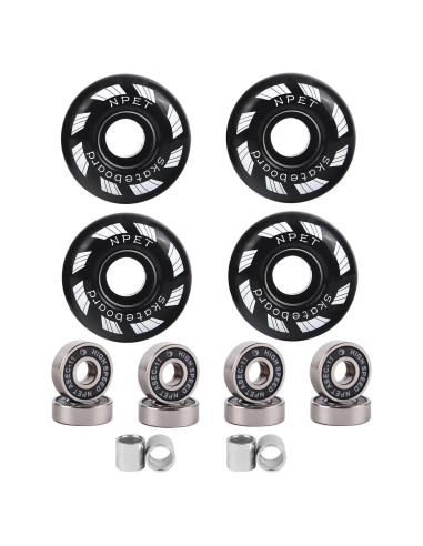 Conjunto de Patineta NPET 52mm con 8 Rodamientos ABEC-11