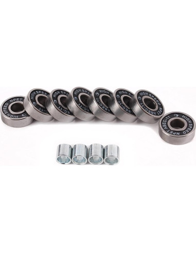 Conjunto de Patineta NPET 52mm con 8 Rodamientos ABEC-11