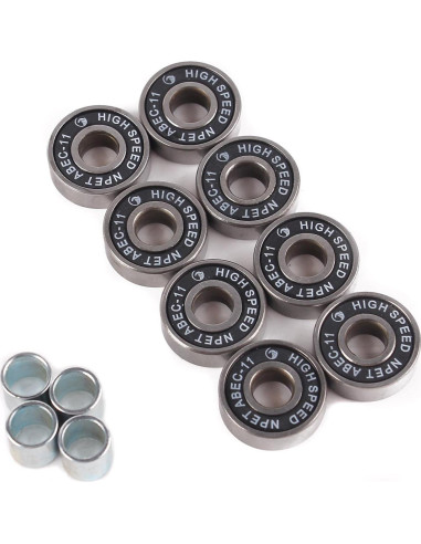 Conjunto de Patineta NPET 52mm con 8 Rodamientos ABEC-11