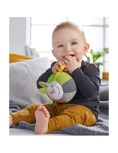 Pelota de Conejo HABA para Bebés - Juguete Sensorial Lavable