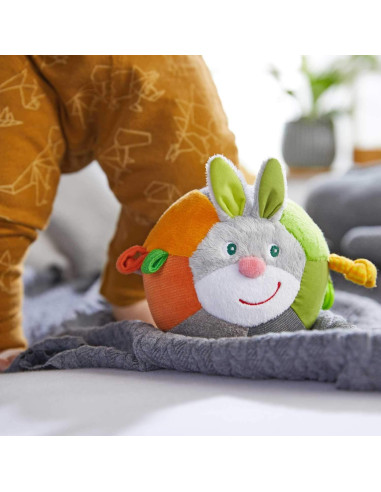 Pelota de Conejo HABA para Bebés - Juguete Sensorial Lavable