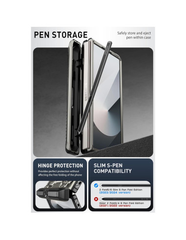 Funda i-Blason para Samsung Galaxy Z Fold 6 con Soporte S Pen