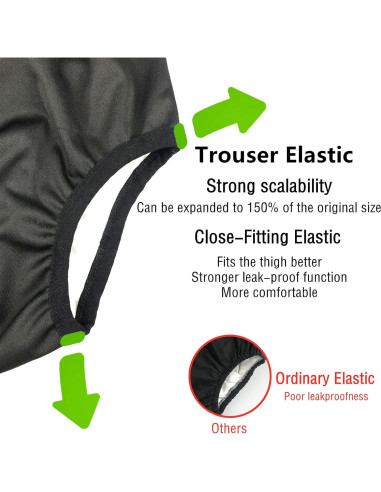 Cubierta de Pañal para Adultos AQX Negra, Tamaño Pequeño, Reutilizable