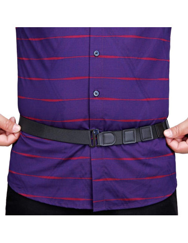 Cinturón Sujetador de Camisa Ajustable Kedofe 120 cm Elástico