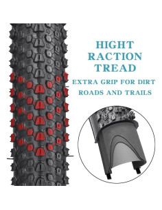 Neumáticos y Cámaras de Bicicleta SIMEIQI 20x2.125 - 2 Piezas 2