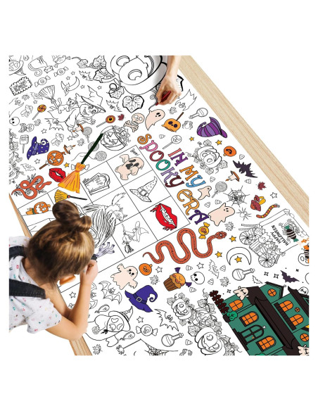 Póster Gigante para Colorear Halloween WPROICHD 182.9x76.2cm