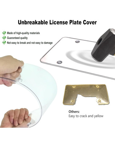 Combo Marco de Placa de Licencia FBJTDQ - Metal Carbono 30.48x15.24cm